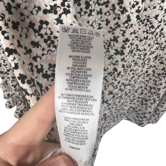 Adrianna Papell Womens Pullover Abstract Floral Top Plus Size 3X Stretchy V Neck - Picture 11 of 11